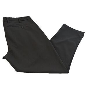 GAP Mens Slim Tech Pants 36x28.5* Gray Golf Straight Leg Stretch Performance EUC